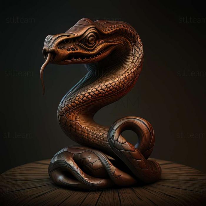 3D model snake (STL)